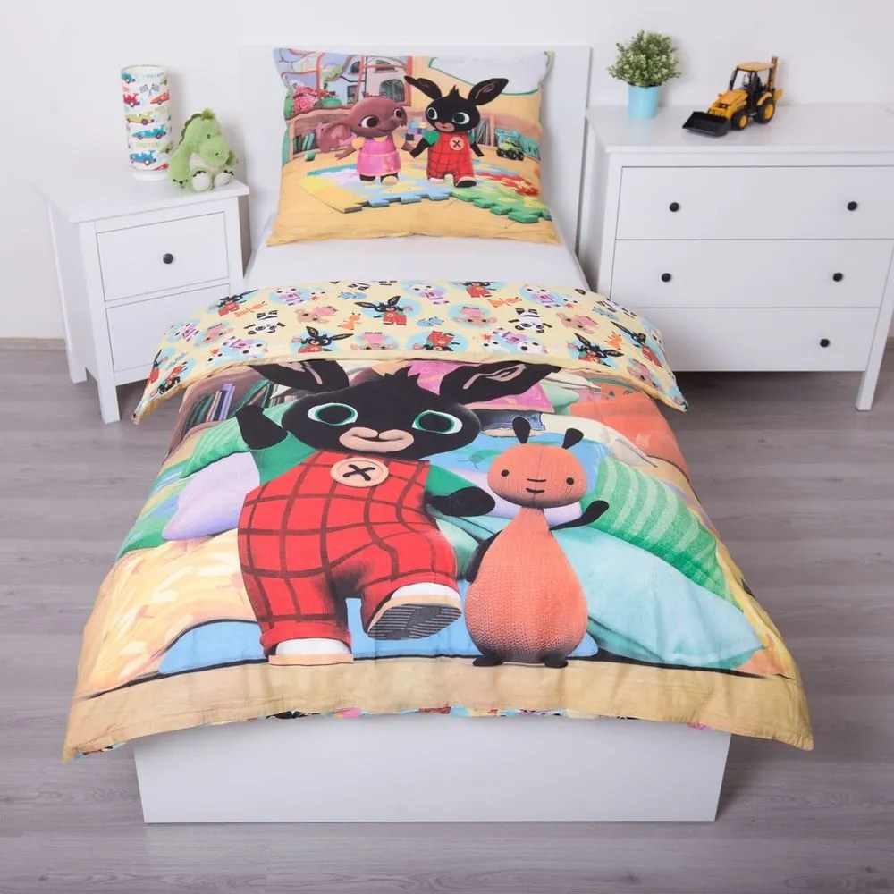 Egyszemélyes pamut gyerek ágyneműhuzat 140x200 cm Bing – Jerry Fabrics