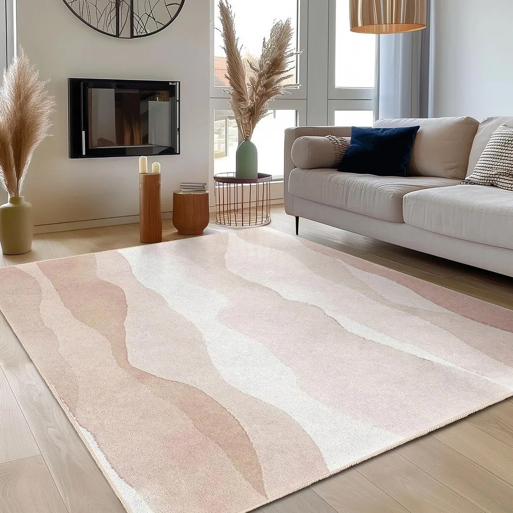 Krémszínű mosható szőnyeg 120x180 cm Komodo Beach – Mila Home