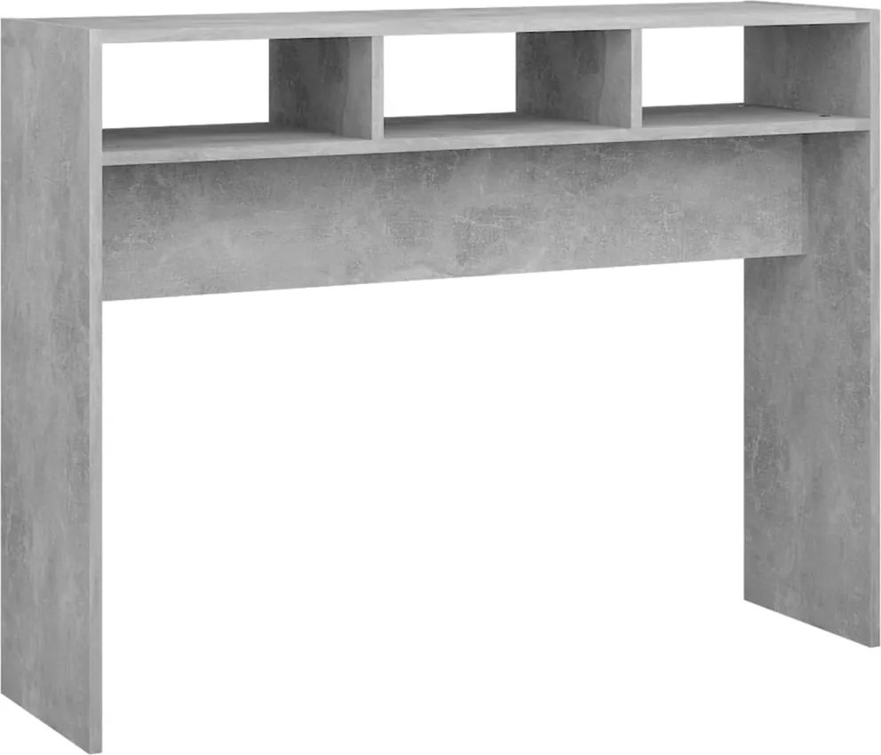 vidaXL betonszürke szerelt fa tálalóasztal 105 x 30 x 80 cm