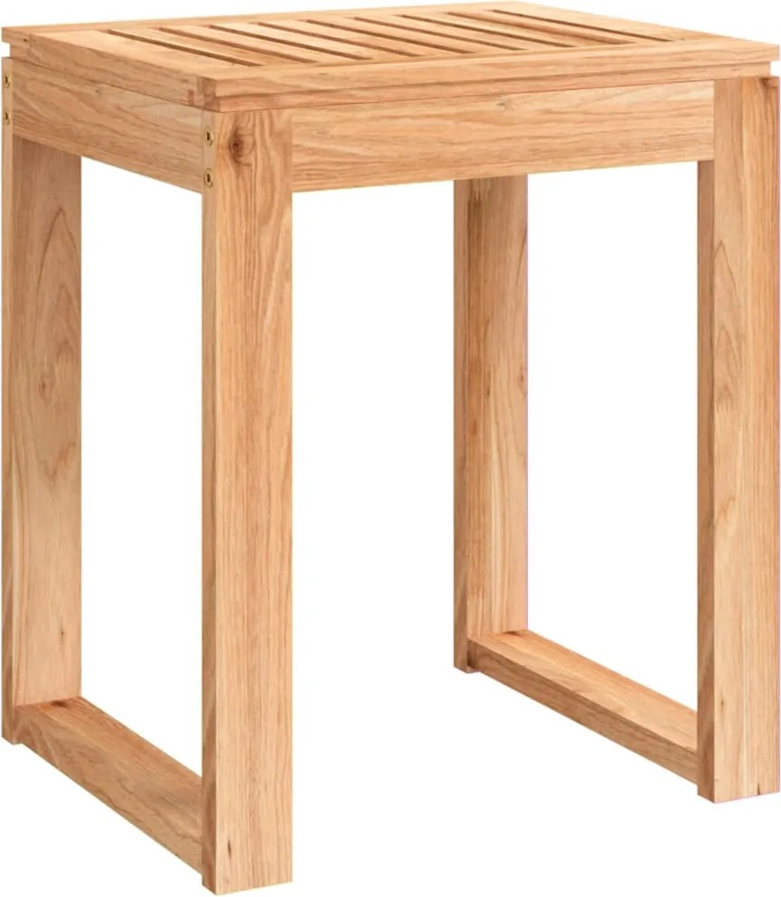 vidaXL tömör diófa fürdőszobai ülőke 40 x 30 x 46 cm