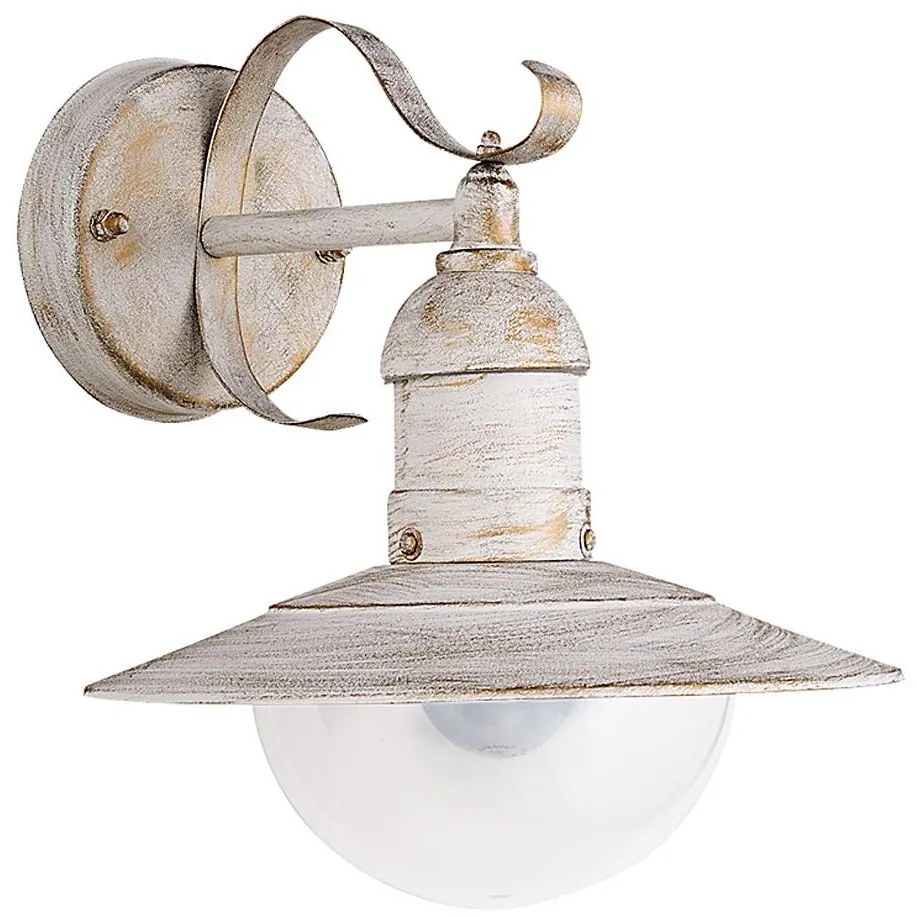 Brilagi - Kültéri fali lámpa MOLDE 1xE27/60W/230V IP44 fehér/patina