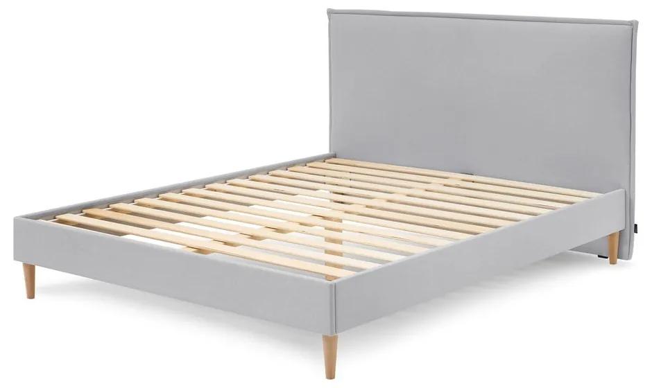 Sary Light szürke kétszemélyes ágy, 160 x 200 cm - Bobochic Paris