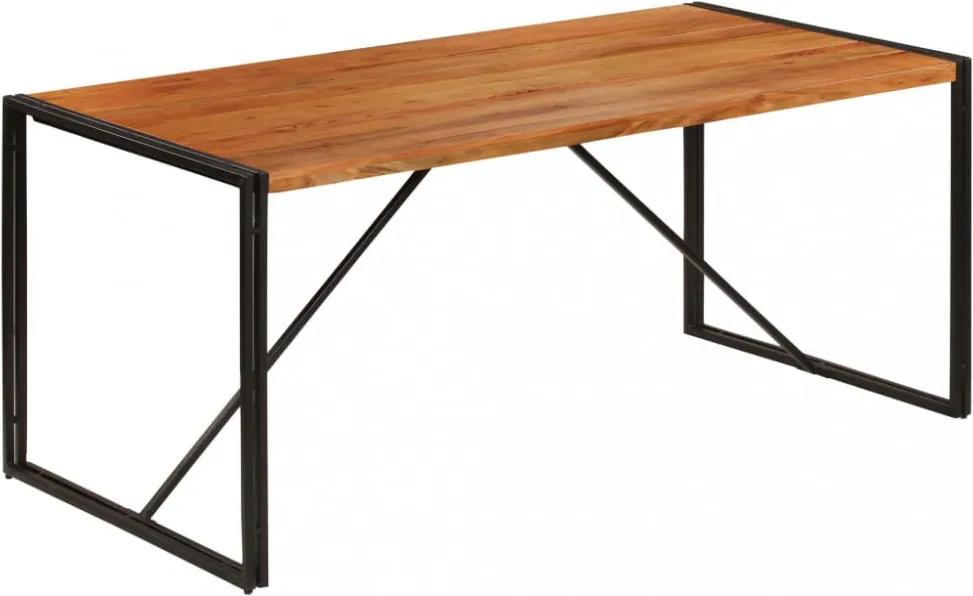 Tömör akácfa étkezőasztal paliszander felülettel 180x90x76 cm
