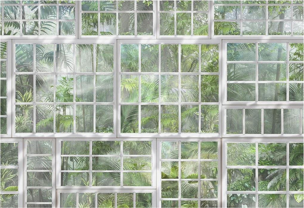 Flizelin fotótapéta Flizelin Design Zöld erdő 152x104 Ragasztó