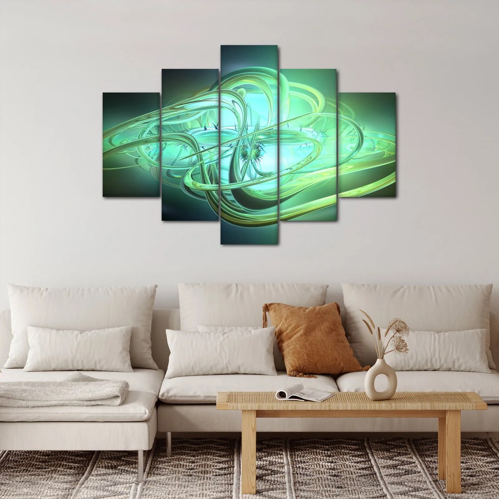 Zöld absztrakció kép (150x105 cm)