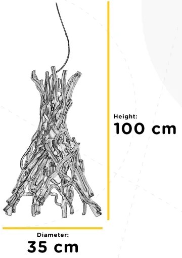 ONLI - Csillár zsinóron AGAR 1xE27/22W/320V
