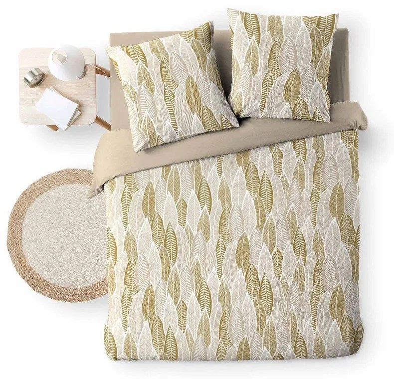 Okkersárga kétszemélyes-hosszabbított mikroszálas ágyneműhuzat 240x220 cm Kim – douceur d'intérieur