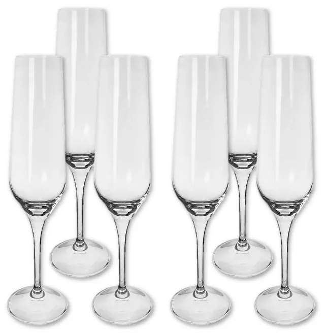 Pezsgőspohár készlet 6 db-os 195 ml Rebecca – Orion