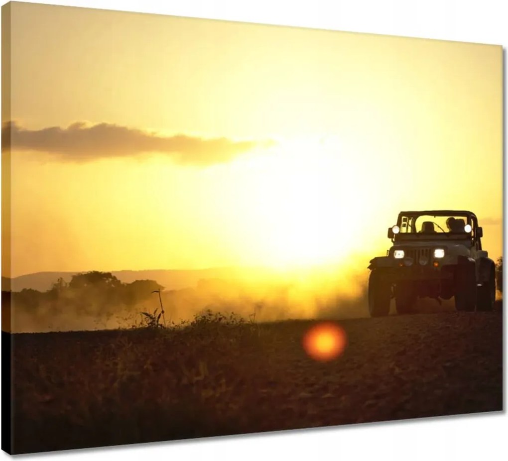 Vászonkép 50x40 Sivatag Terepjáró