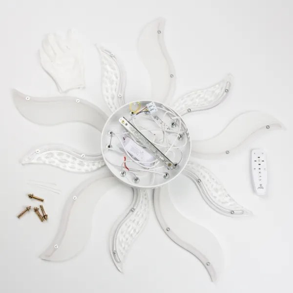 Brilagi - LED Dimmelhető felületre szerelhető csillár TWIST LED/65W/230V 3000-6500K fehér + távirányító