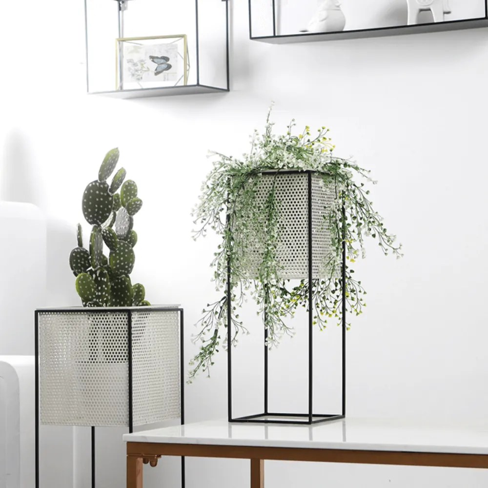 Virágtartó állvány, fekete, MELOI TYP 1