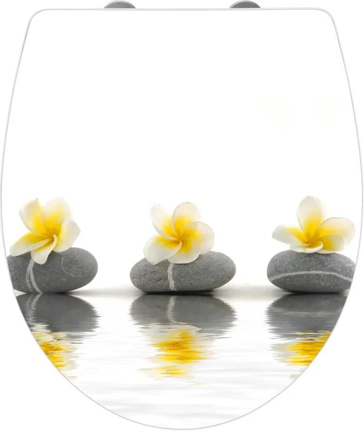 Stone with Flowers WC-ülőke, 45 x 38,8 cm - Wenko