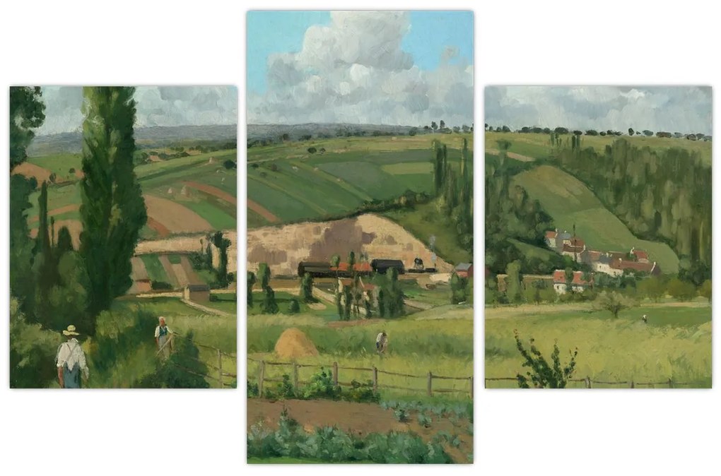 Kép - Camille Pissarro, Landscape at Les Pâtis, Pontoise, reprodukciók (90x60 cm)