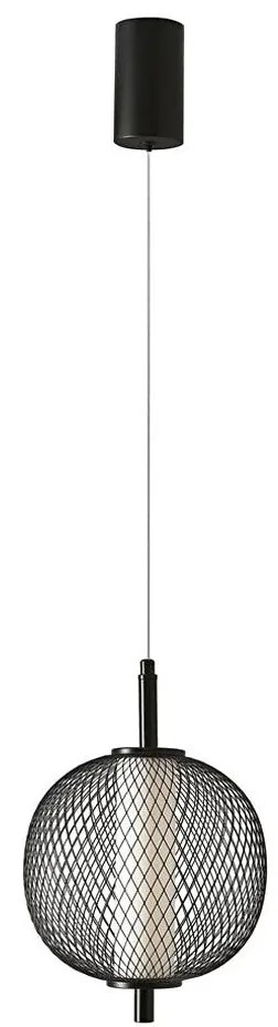 LED függőlámpa kábelen PUMA LED/10W/230V átm. 20 cm fekete