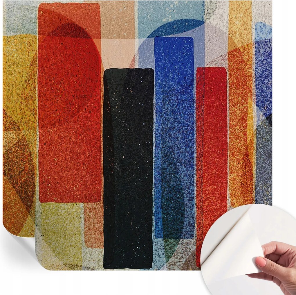 Design fali fotótapéta öntapadós geometrikus formák 250x250