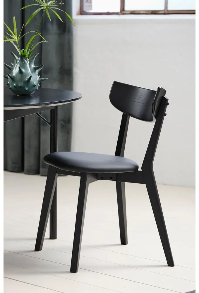 Fekete étkezőszék szett 2 db-os Pero – Unique Furniture
