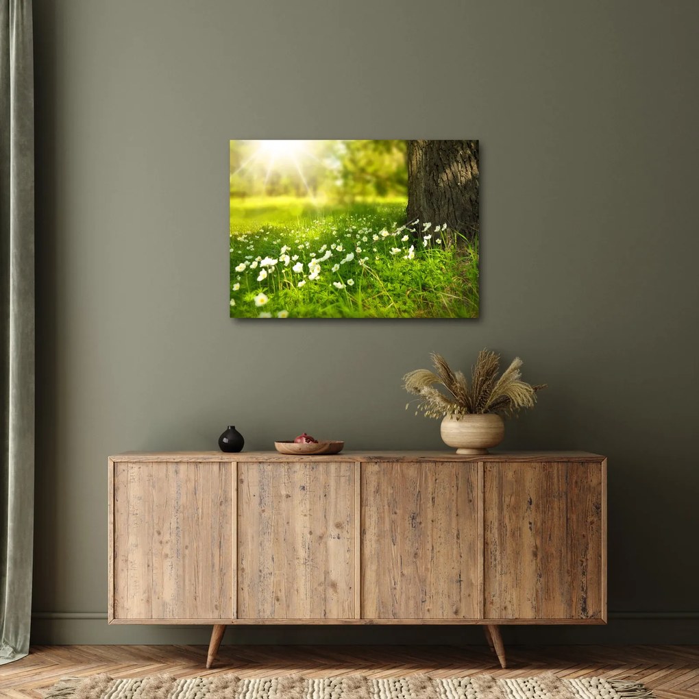 Tisztás és a virágok képe (70x50 cm)