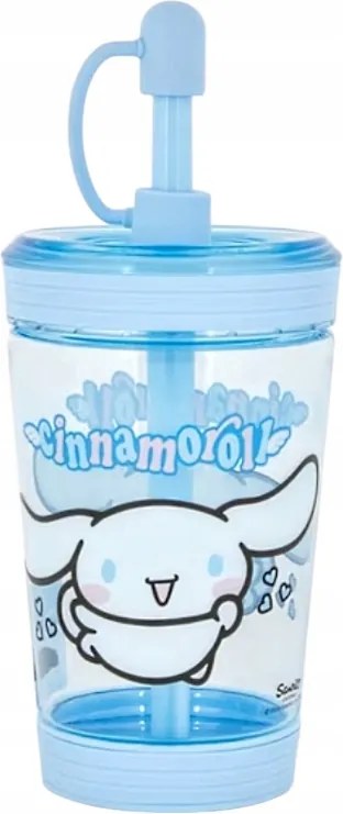 kulacs szívószálas palack Hello Kitty &amp; Friends Cinnamoroll 480 ml