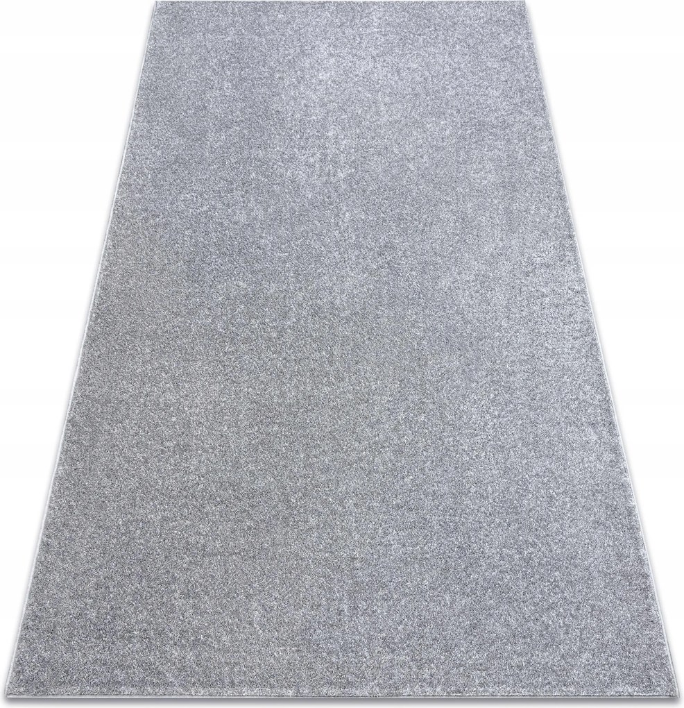 Gyerekszoba Nappali Szőnyeg ezüst sima egyszínű 150x400 cm