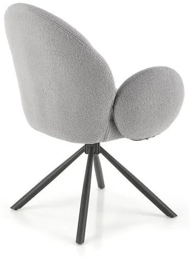 K498 forgatható étkezőszék szürke