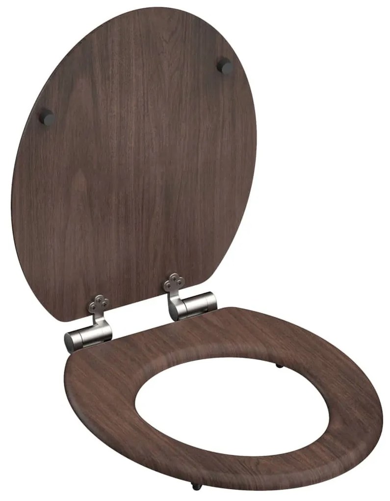 SCHÜTTE DARK WOOD MDF finoman záródó WC-ülőke