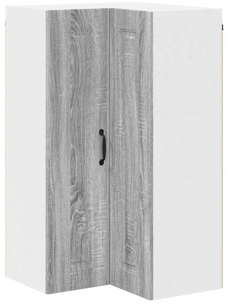 Fali konyhaszekrény Szürke Sonoma 57 x 57 x 100 cm Faanyag