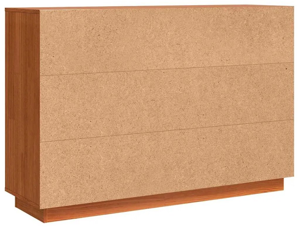 Széf fiókkal Barna 111 x 34 x 75 cm Tömör fenyőfa