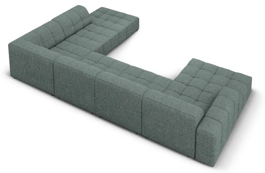 Türkiz sarokkanapé (jobb oldali-U alakú) Chicago – Cosmopolitan Design