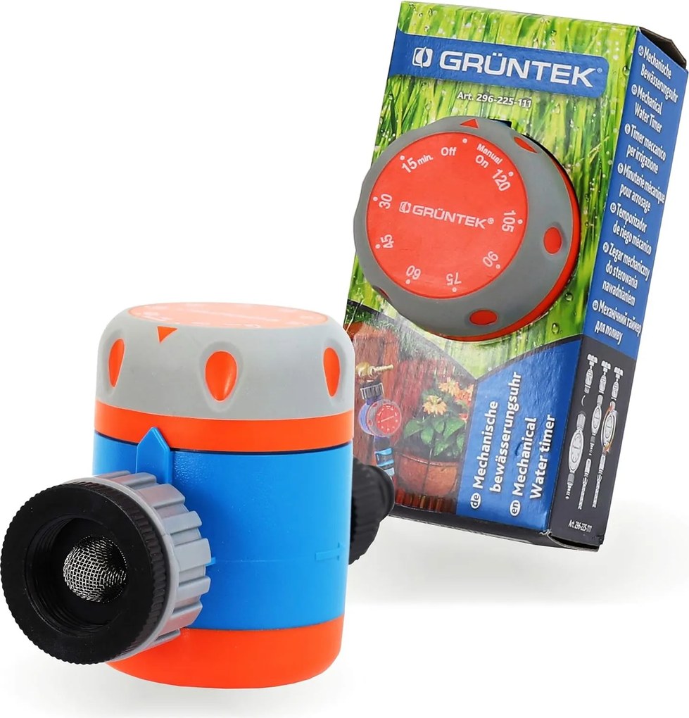 Öntözésvezérlő Mechanikus öntözés időzítő 15-120 perc Gruntek