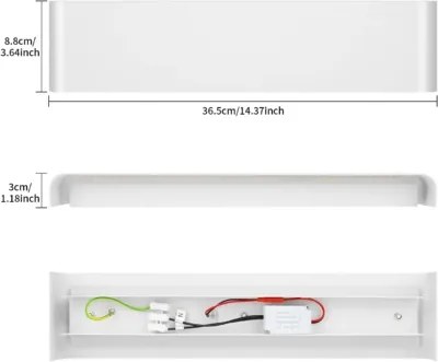 Ledmo Beltéri fali lámpa fehér 12W, 4 db