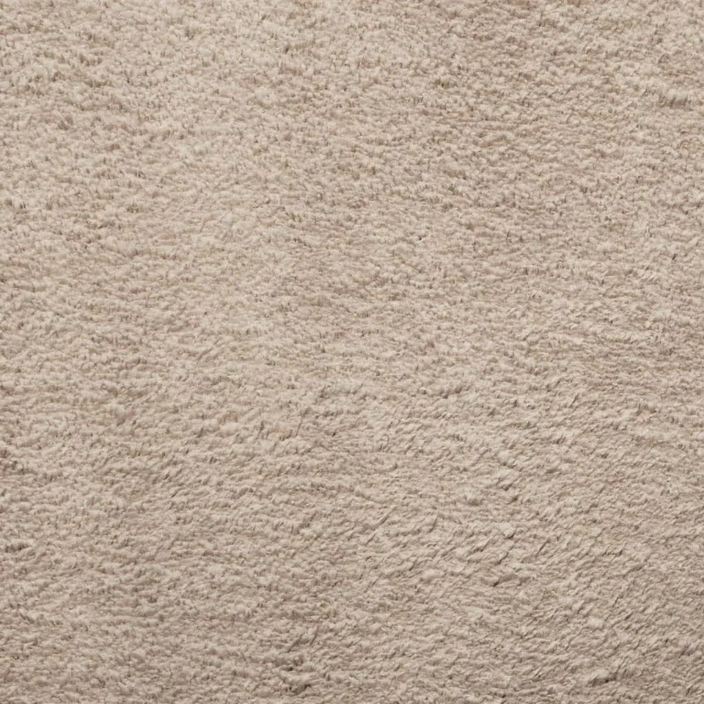 HUARTE homokszínű rövid szálú puha és mosható szőnyeg 140x200cm