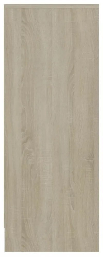 sonoma tölgy színű szerelt fa cipősszekrény 60 x 35 x 92 cm