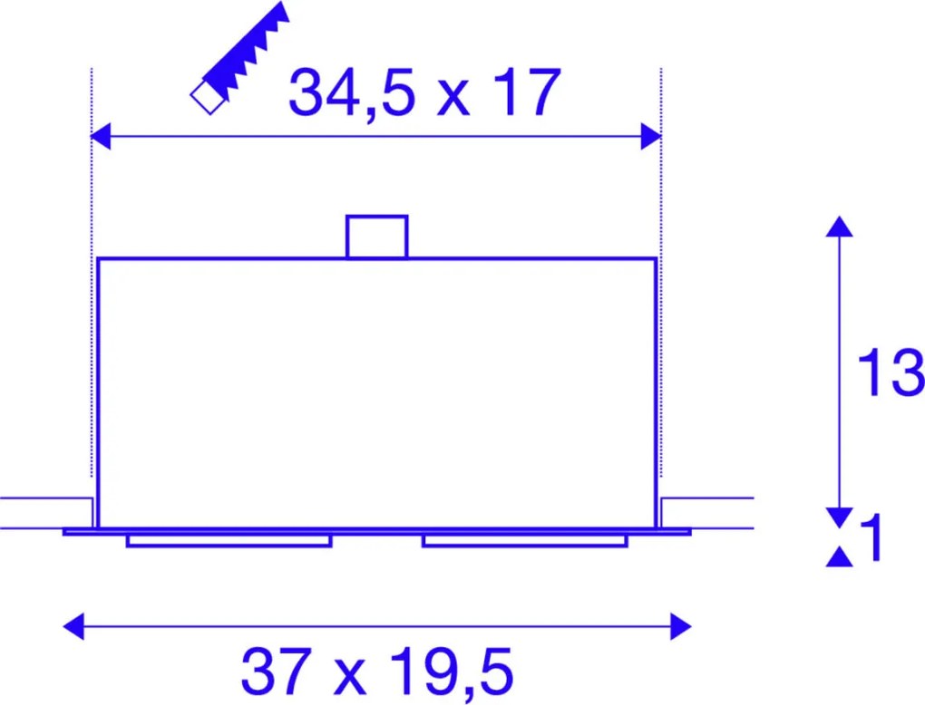 SLV KADUX 115551 Beépíthető spotlámpa 2x75W/GU10/ES111 IP20