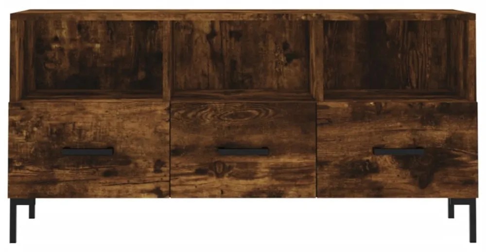 füstös tölgy színű szerelt fa TV-szekrény 102 x 36 x 50 cm