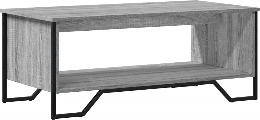 vidaXL szürke sonoma színű szerelt fa dohányzóasztal 100 x 51 x 40 cm