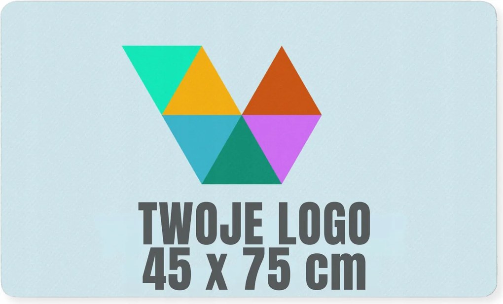 Lábtörlő az ajtóhoz Személyre szabott Céges Logóval Reklám 45 x 75cm