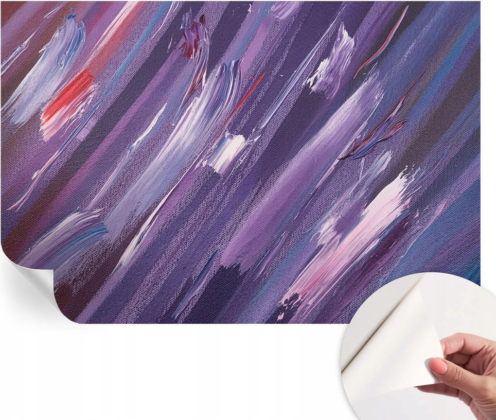 Öntapadós fotótapéta Egyszerű összeszerelés Színes húzások 104x70 cm