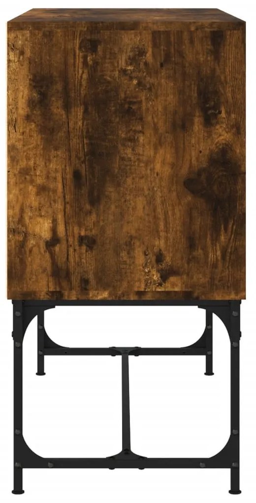 füstös tölgy színű szerelt fa tálalószekrény 100 x 40 x 79,5 cm