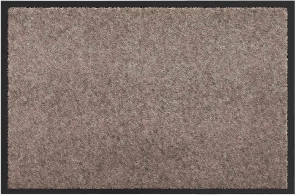 vidaXL Ajtószőnyeg Bézs 60 x 40 x 1.2 cm Mackófleece