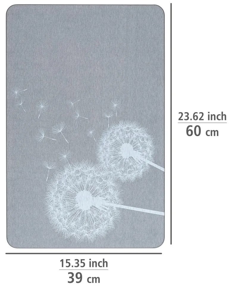 Szürke kovaföld fürdőszobai kilépő 39x60 cm Astera – Wenko