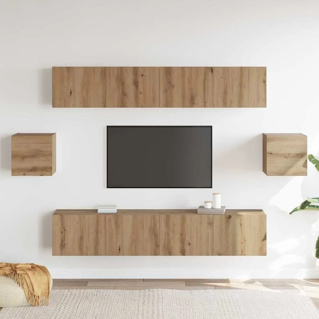 TV szekrény garnitúra 6 pcs Mesteri régi 80 x 30 x 30 cm