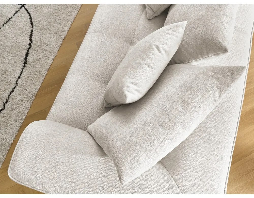 Bézs zsenília kanapé 237 cm Whesley – Bobochic Paris