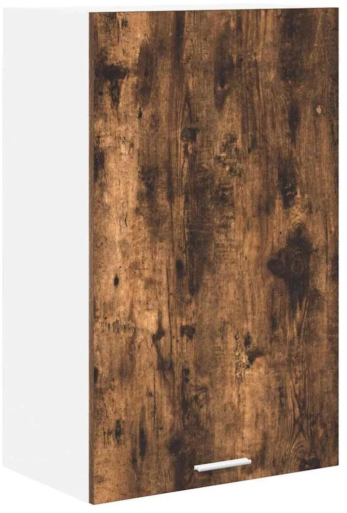 Függő szekrény Riga Füstölt tölgy és fehér 50 x 31 x 80 cm