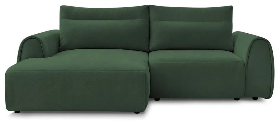 Sötétzöld sarokkanapé Aden – Bobochic Paris