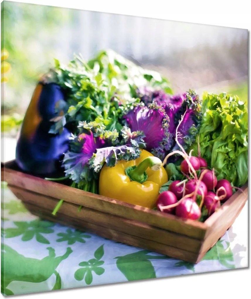 Vászonkép 80x80 Zöldségek a konyhába