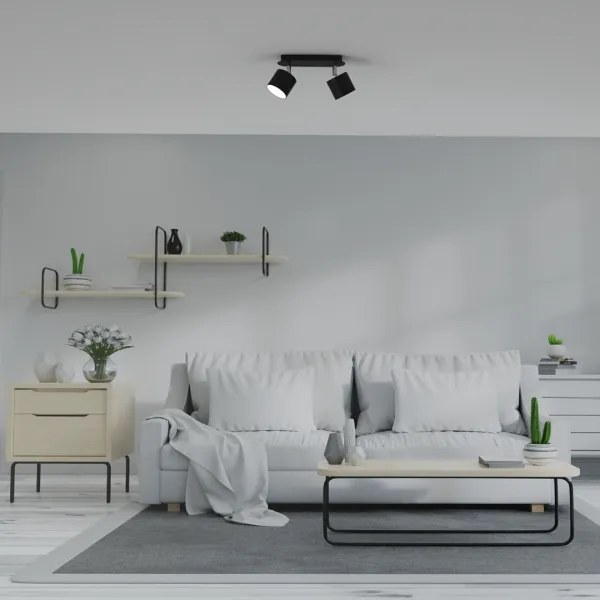 Spotlámpa DIXIE 2xGX53/11W/230V fekete