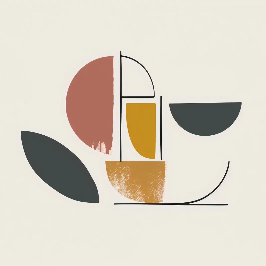 Poszter 90x90cm Gömb Színek