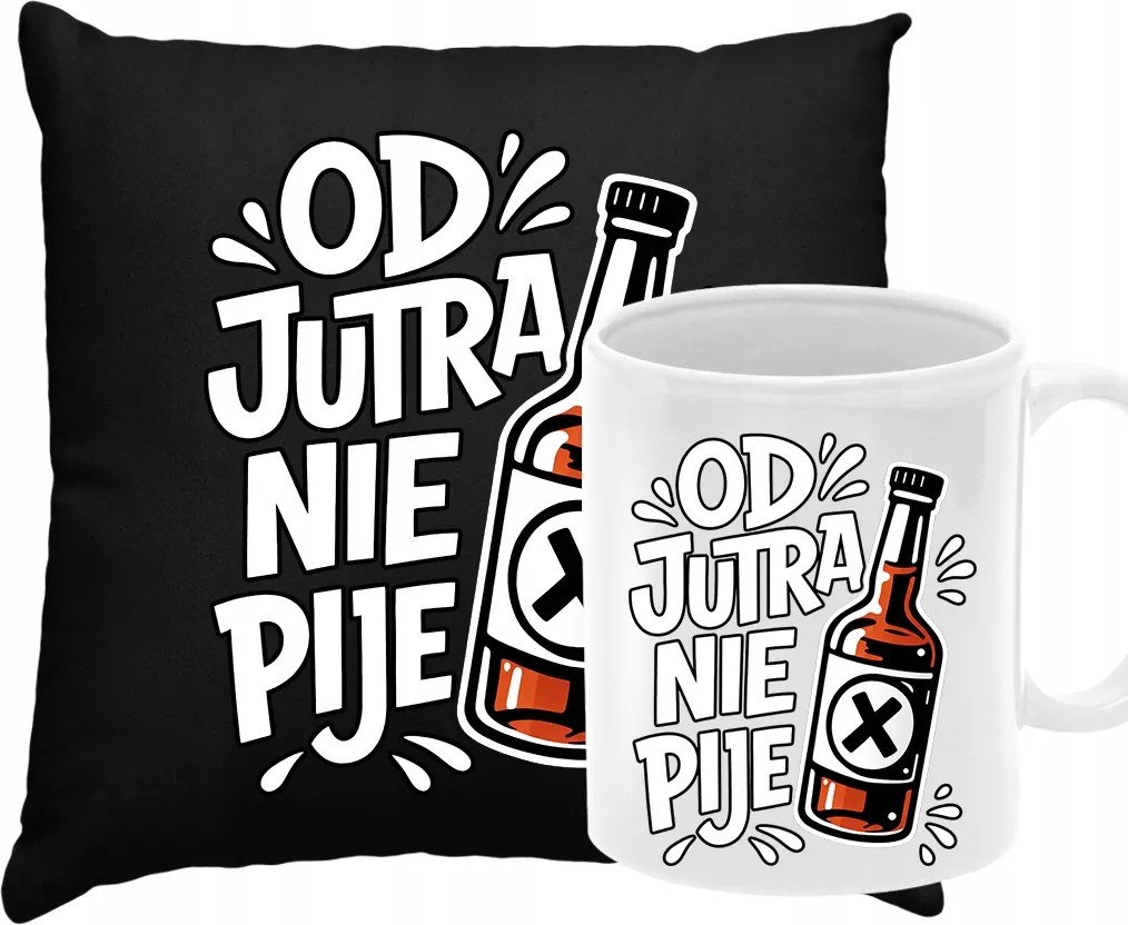 Párna Bögre Szett Felirattal Holnaptól Nem Iszik Ajándék