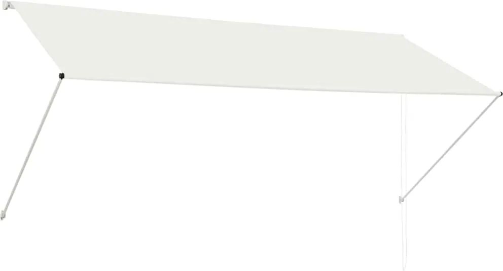 vidaXL feltekerhető krémszínű napellenző 300 x 150 cm