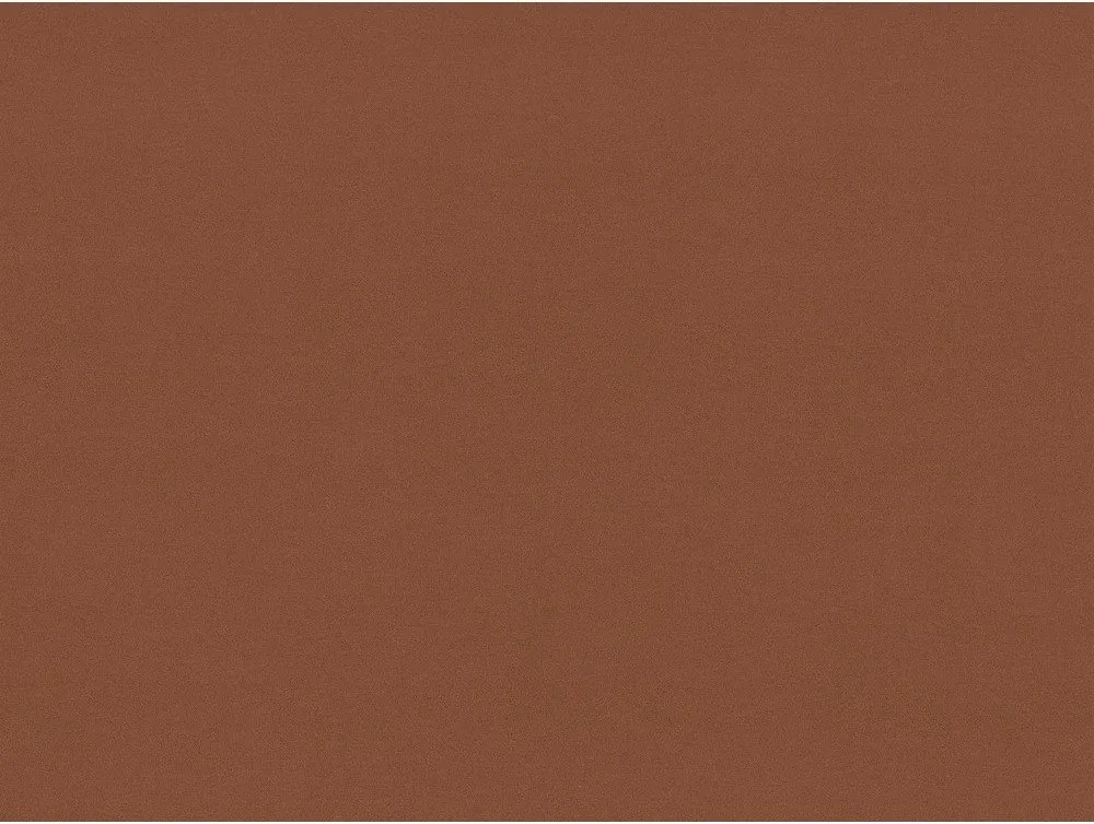 Téglavörös kárpitozott franciaágy ágyráccsal 160x200 cm Aveline – Micadoni